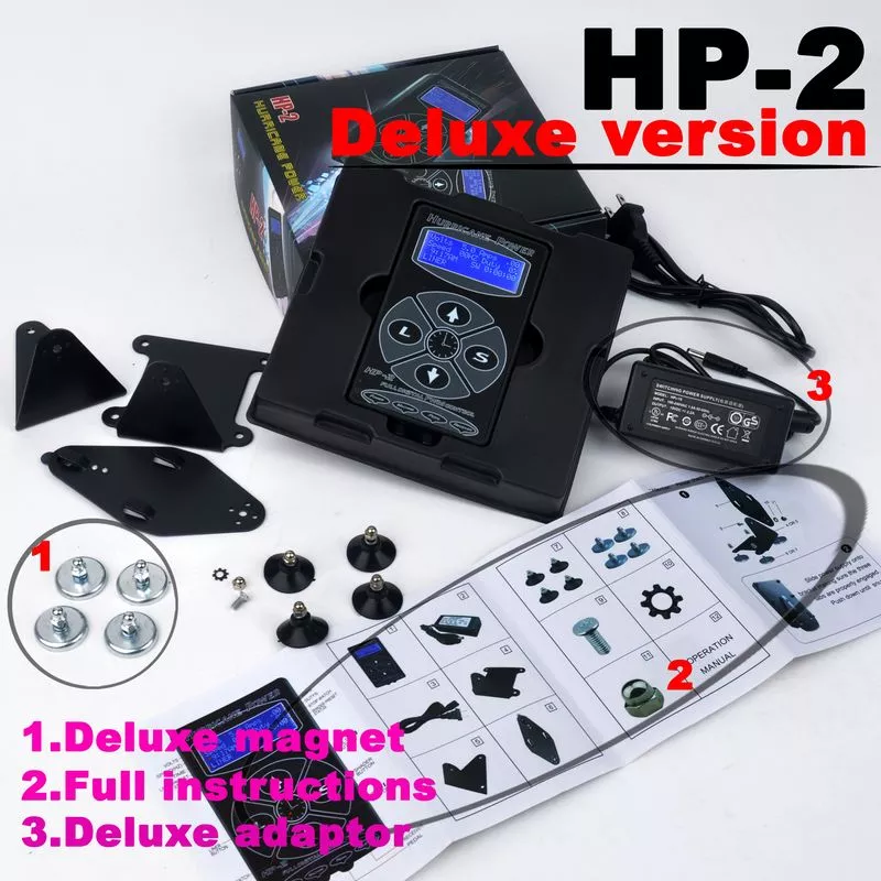 100% оригинальный ураганный источник питания HP-2 для татуировки Green Box