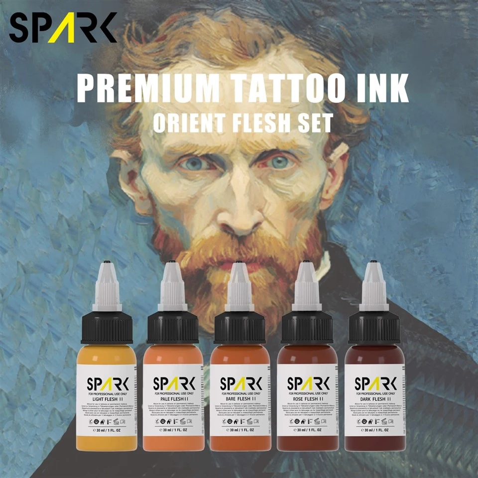 1oz Organic Permanent Professional EU Certified Flesh Tone Skin Tattoo Ink Set factory
