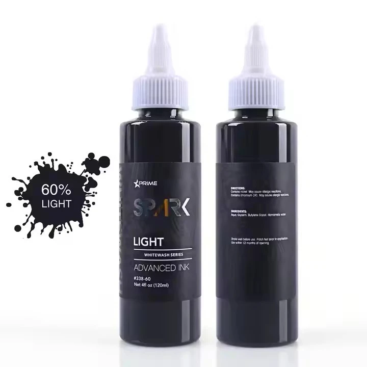 High-quality Spark Newest 4OZ*4 WHITEWASH SETS Waterproof Temporary Tattoo Inks