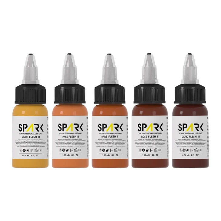 Professional EU REACH Compliant 1oz Flesh Tone Tattoo Ink Set For Permanent Makeup & Tattoo Artists suppliers