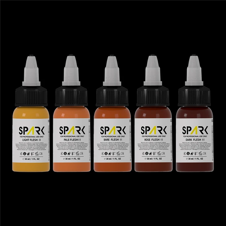 Professional EU REACH Compliant 1oz Flesh Tone Tattoo Ink Set For Permanent Makeup & Tattoo Artists factory