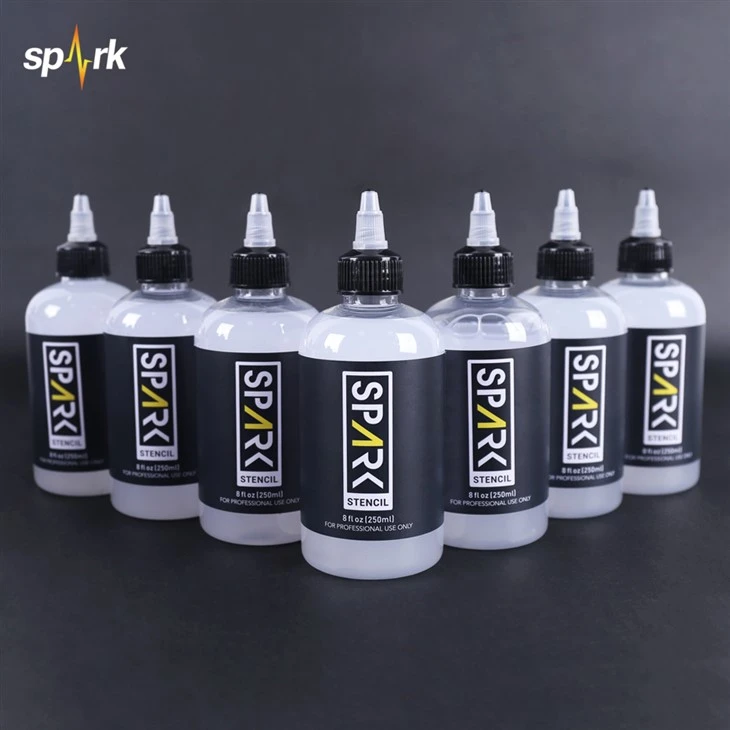 SAPRK 8 FL OZ (250 мл) Профессиональный быстрый сухой не - выцветающий гладкий трафаретный гель для татуировки для артистов татуировки
