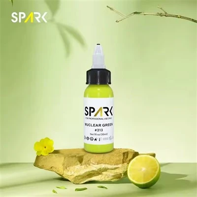Spark 0,5oz long - Продолжающаяся быстрая окраска Яркая цветная вода - на основе ярких цветных татуировок для боди -арта