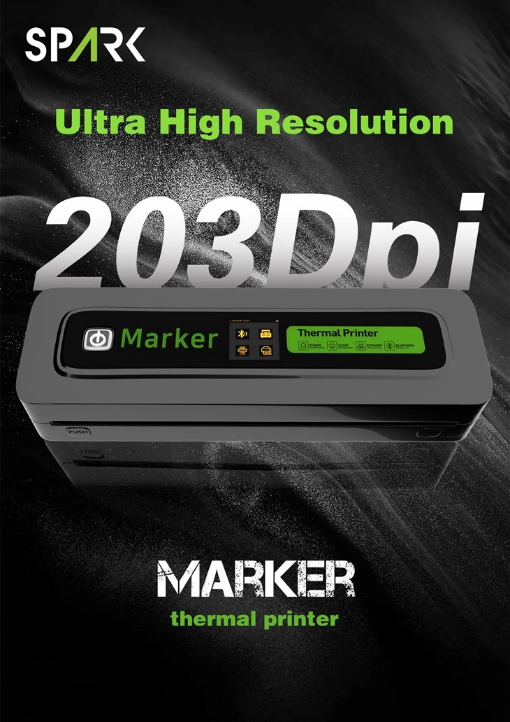 Spark New Marker Wireless Premium Temply Tampic Printer