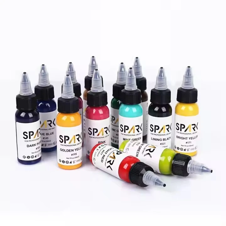 Spark Premium Organic Long - длительный яркий цвет постоянные татуировки для татуировки и боди -арта
