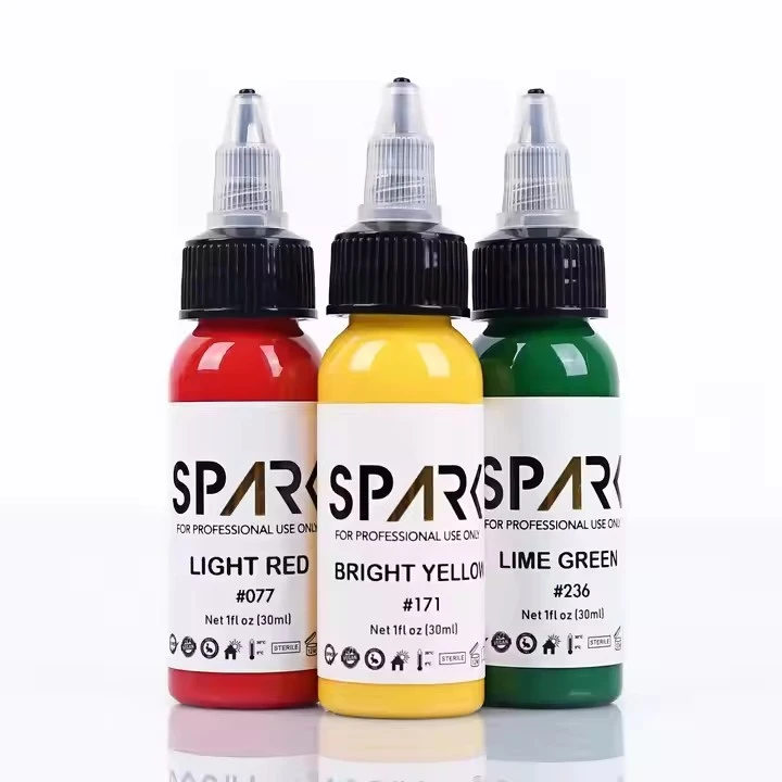Spark High Quality EU Reach Compliance Tattoo Ink Black And White For Body Art Tattoo Pigment Ink