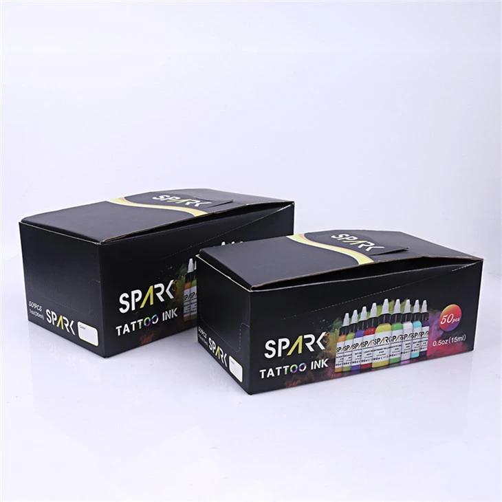 50 наборов цветов пигментов чернила для татуировки Spark набор чернил для татуировки профессиональный