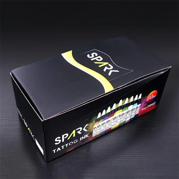 50 наборов цветов Набор чернил для татуировки Spark Профессиональные цветные чернила для татуировки