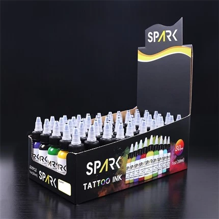 50 цветных наборов чернил для татуировки в больших количествах Tattoo Ink Spark Original